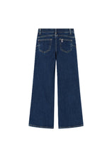 Load image into Gallery viewer, LIU JO Jeans Straight in Denim con Micro Strass