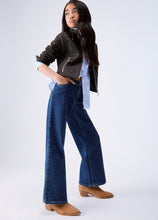 Load image into Gallery viewer, LIU JO Jeans Straight in Denim con Micro Strass