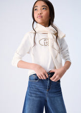 Load image into Gallery viewer, LIU JO T-shirt Bianca Manica Lunga con Logo Monogram