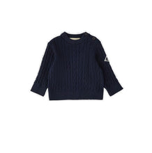 Load image into Gallery viewer, ROY ROGER'S Maglione Girocollo Neonato Blu a Trecce