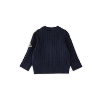 Load image into Gallery viewer, ROY ROGER'S Maglione Girocollo Neonato Blu a Trecce