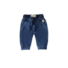 Carica l'immagine nel visualizzatore di Gallery, ROY ROGER'S Pantaloni Denim Neonato in Cotone con Vita Elastica
