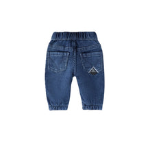 Carica l'immagine nel visualizzatore di Gallery, ROY ROGER'S Pantaloni Denim Neonato in Cotone con Vita Elastica