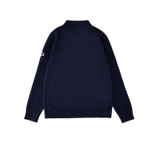 Load image into Gallery viewer, ROY ROGER'S Maglia Polo Blu Navy in Cotone e Lana