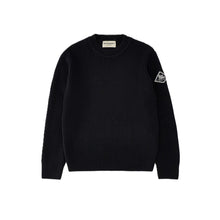 Carica l'immagine nel visualizzatore di Gallery, ROY ROGER'S Maglione Girocollo Nero in Cotone e Lana