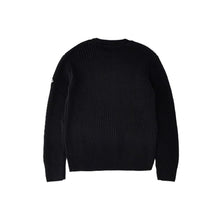 Carica l'immagine nel visualizzatore di Gallery, ROY ROGER'S Maglione Girocollo Nero in Cotone e Lana