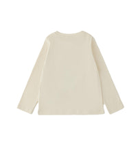 Carica l'immagine nel visualizzatore di Gallery, SARABANDA T-Shirt Manica Lunga Beige con Stampa Orsetto e Strass