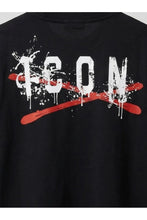 Load image into Gallery viewer, ICON T-Shirt Nera con Stampa sul Retro Bambino e Ragazzo - Junior &amp; Co.it