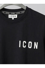 Load image into Gallery viewer, ICON T-Shirt Nera con Stampa sul Retro Bambino e Ragazzo - Junior &amp; Co.it