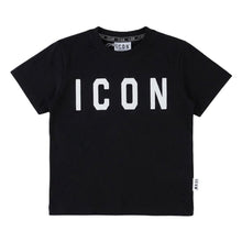 Load image into Gallery viewer, ICON T-Shirt Nera Bambino e Ragazzo - Junior &amp; Co.it