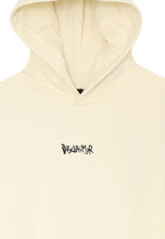 Load image into Gallery viewer, Hooded Sweatshirt DISCLAIMER Maxi Street Graffiti Logo - Cream Beige