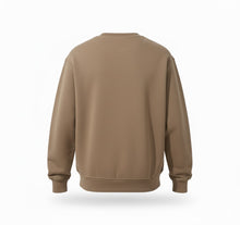 Load image into Gallery viewer, Crew Neck Sweatshirt DISCLAIMER Arch Graffiti Logo - Mud/Taupe