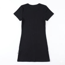 Load image into Gallery viewer, ICON Abito Nero a Costine Bambina e Ragazza - Junior &amp; Co.it