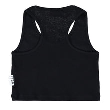 Load image into Gallery viewer, ICON Top Nero a Costine Bambina e Ragazza - Junior &amp; Co.it