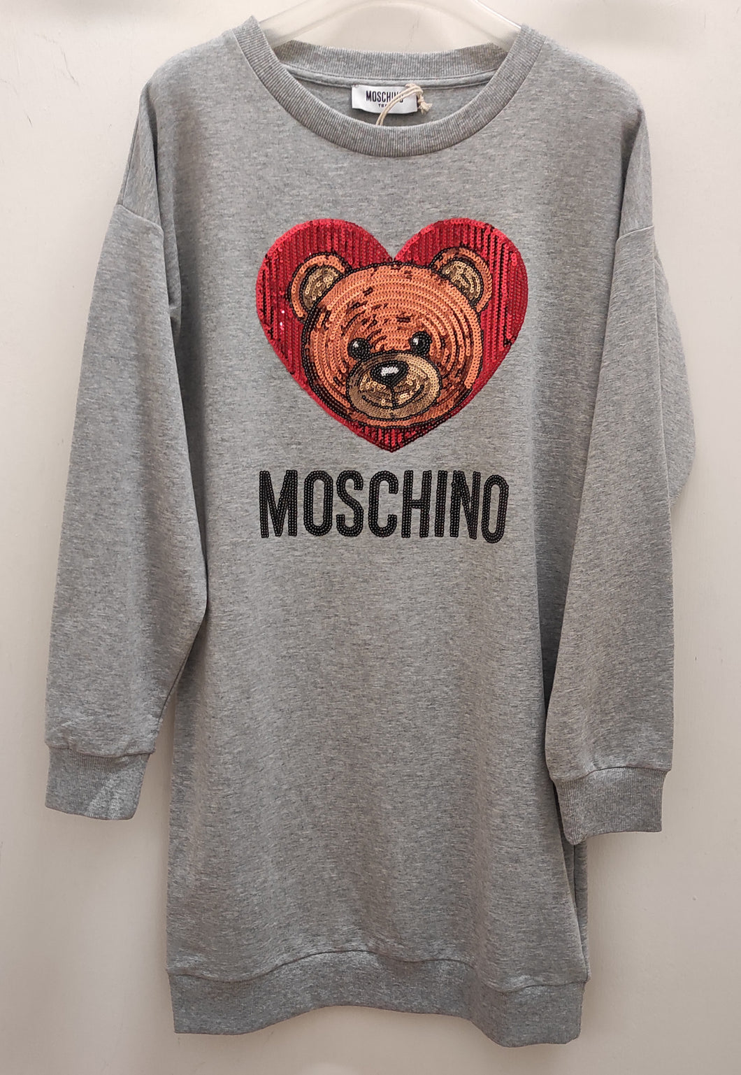 Abito Moschino in felpa taglia 12 anni, scontato del 50%