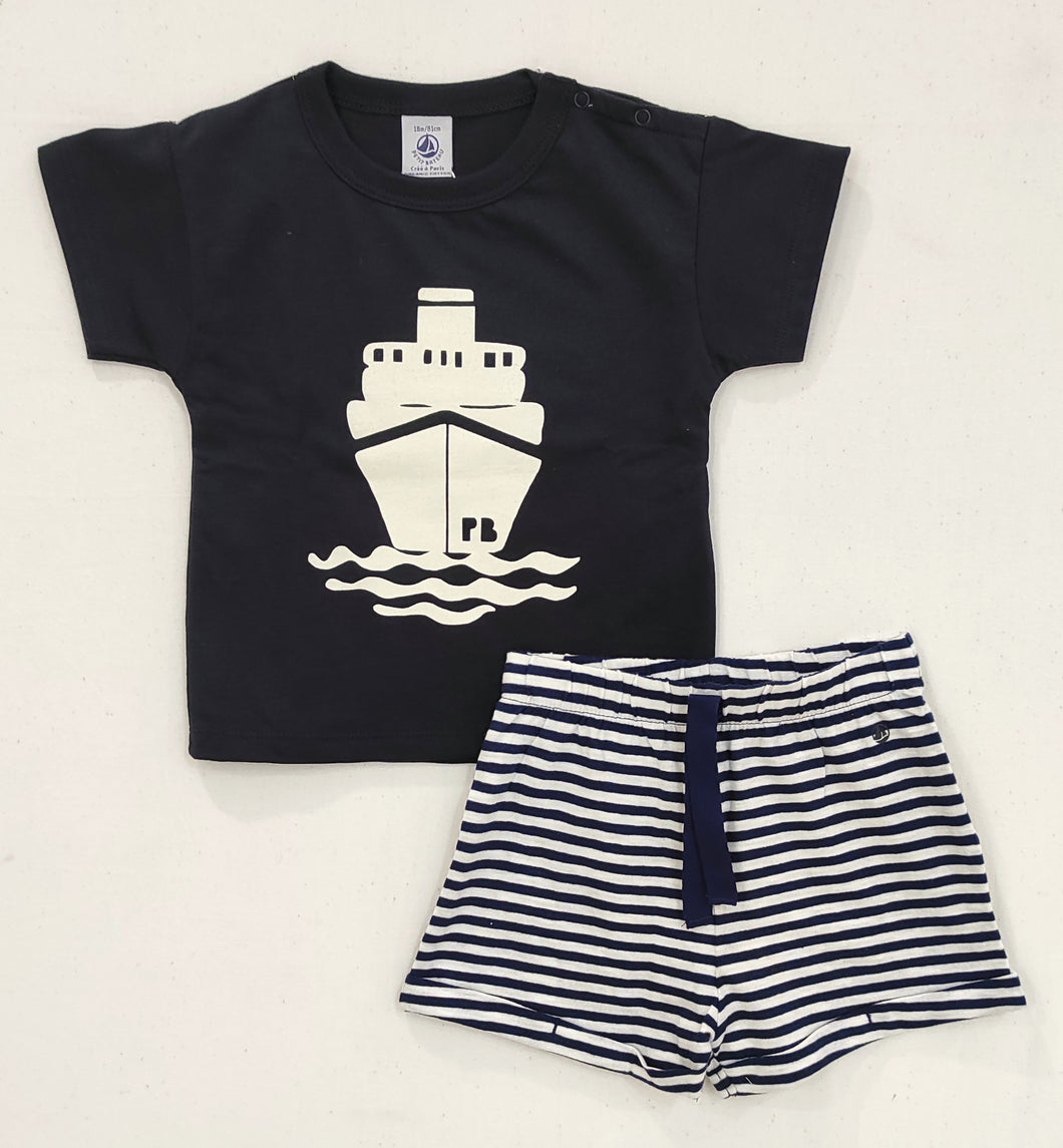 Completino neonato Petit Bateau in jersey