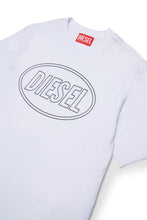 Carica l'immagine nel visualizzatore di Gallery, DIESEL T-Shirt Bianca con Logo Nero sul Petto - Junior &amp; Co.it