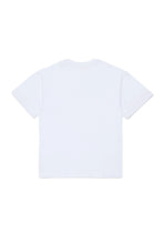 Load image into Gallery viewer, DIESEL T-Shirt Bianca con Logo sul Petto in Denim - Junior &amp; Co.it