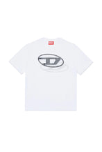 Load image into Gallery viewer, DIESEL T-Shirt Bianca con Logo Oval D Stampato - Junior &amp; Co.it