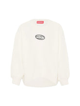 Load image into Gallery viewer, DIESEL Felpa Girocollo Bianca con Logo Ricamato sul Davanti - Junior &amp; Co.it