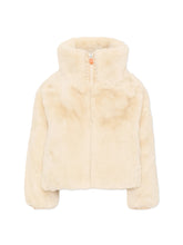 Load image into Gallery viewer, SAVE THE DUCK Giubbotto Ecopelliccia Reversibile Ceri Beige