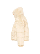 Load image into Gallery viewer, SAVE THE DUCK Giubbotto Ecopelliccia Reversibile Ceri Beige
