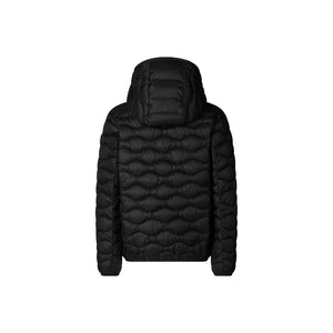 Save The Duck Giubbotto Animail Free Bambino Yul Nero Trapuntatura a Onda