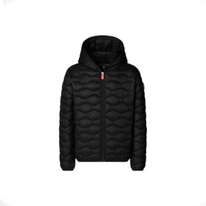 Save The Duck Giubbotto Animail Free Bambino Yul Nero Trapuntatura a Onda