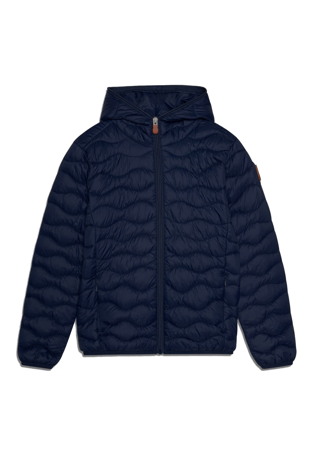 Save The Duck Giubbotto Piumino Animal Free Bambino Baz Blu Trapuntatura a Onda