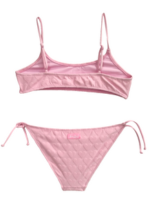 Mc2 Saint Barth Costume Bikini 2 Pezzi Jaiden Rosa con Cuoricini a Rilievo
