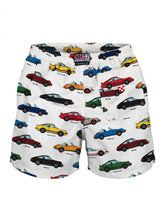 Load image into Gallery viewer, MC2 SAINT BARTH Costume Boxer Mare Jean Bianco Stampa Macchine Porsche - Junior &amp; Co.it