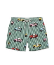 Load image into Gallery viewer, MC2 SAINT BARTH Costume Boxer Jean Righe Verdi e Bianche Stampa Snoopy SUV Colorati - Junior &amp; Co.it