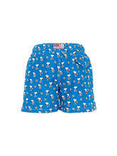 Carica l'immagine nel visualizzatore di Gallery, MC2 SAINT BARTH Costume Boxer Mare Jean Lighting Blu Stampa Snoopy Calcio - Junior &amp; Co.it