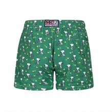 Load image into Gallery viewer, MC2 SAINT BARTH Costume Boxer Jean Lighting Verde con Stampa Snoopy Tennis - Junior &amp; Co.it