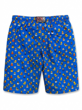 Carica l'immagine nel visualizzatore di Gallery, MC2 SAINT BARTH Costume Boxer Jean Lighting Azzurro Stampa Paperelle Calcio - Junior &amp; Co.it