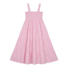 Load image into Gallery viewer, MC2 SAINT BARTH Abito in Seersucker a Quadretti Rosa da Bambina Jemine Jr - Junior &amp; Co.it