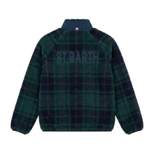 Carica l'immagine nel visualizzatore di Gallery, MC2 SAINT BARTH Giubbotto Keystone in Sherpa Tartan Verde e Blu