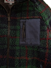 Carica l'immagine nel visualizzatore di Gallery, MC2 SAINT BARTH Giubbotto Keystone in Sherpa Tartan Verde e Blu