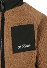 Carica l&#39;immagine nel visualizzatore di Gallery, Mc2 Saint Barth Giacca Beige Sherpa da Bambino Keystone con Stampa sul Dietro