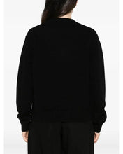 Load image into Gallery viewer, MC2 SAINT BARTH Maglia Kyla Nera con Jacquard Cuore St. Barth