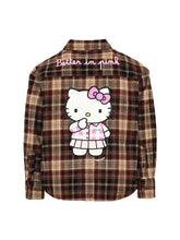 Carica l'immagine nel visualizzatore di Gallery, MC2 SAINT BARTH Camicia Lully in Flanella a Quadri con Hello Kitty