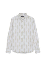 Load image into Gallery viewer, ANTONY MORATO Camicia per Bambini e Ragazzi Bianca Regular Fit in Cotone Soft Touch con Fantasia Beige
