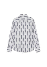 Carica l'immagine nel visualizzatore di Gallery, ANTONY MORATO Camicia per Bambini e Ragazzi Bianca Regular Fit in Cotone Soft Touch con Fantasia Blu