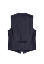Carica l'immagine nel visualizzatore di Gallery, ANTONY MOARTAO Gilet Blu Slim Fit in Misto Viscosa
