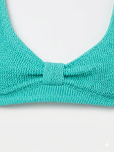 Carica l'immagine nel visualizzatore di Gallery, MC2 SAINT BARTH Costume Bikini 2 Pezzi Nixie in Tessuto Crinkle Verde Acqua - Junior &amp; Co.it