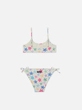 Load image into Gallery viewer, MC2 SAINT BARTH Costume Bikini 2 Pezzi Paloma Panna con Stampa Stelle Marine Multicolor - Junior &amp; Co.it
