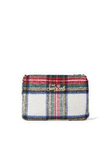 Mc2 Saint Barth Borsa Pochette Parisienne In Tartan Dimensioni 20 x 28 cm