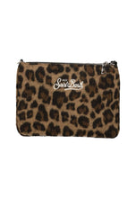 Carica l&#39;immagine nel visualizzatore di Gallery, Mc2 Saint Barth Borsa a Spalla Parisienne Mini in Felt Misto Lana Leopardato Dimensioni: 22 x 16 cm
