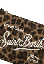 Carica l&#39;immagine nel visualizzatore di Gallery, Mc2 Saint Barth Borsa a Spalla Parisienne Mini in Felt Misto Lana Leopardato Dimensioni: 22 x 16 cm