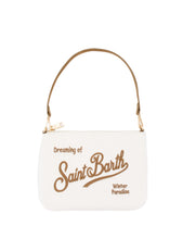 Carica l&#39;immagine nel visualizzatore di Gallery, Mc2 Saint Barth Borsa a Spalla Parisienne Mini Felt in Misto Lana Panna Dimensioni: 22 x 16 cm